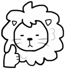 Lover of Lion sticker #5872056