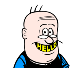 Old Master Q comics sticker #5873256