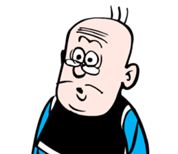 Old Master Q comics sticker #5873261