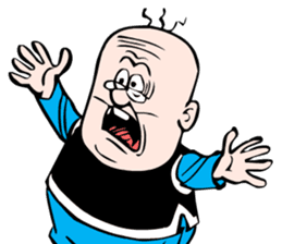 Old Master Q comics sticker #5873262