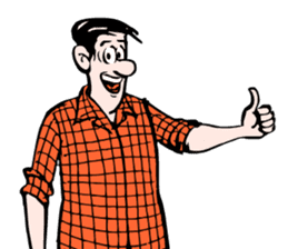 Old Master Q comics sticker #5873264