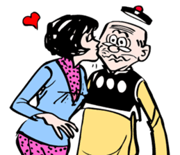 Old Master Q comics sticker #5873267