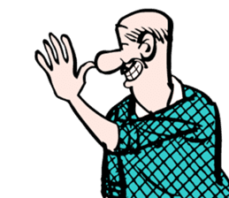 Old Master Q comics sticker #5873268