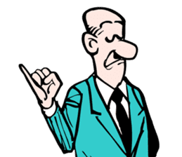 Old Master Q comics sticker #5873269