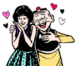 Old Master Q comics sticker #5873270