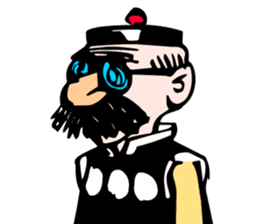 Old Master Q comics sticker #5873271