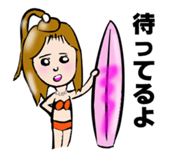 SURFER GIRL MARIN sticker #5874082
