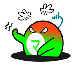 "Bush warbler beans"kun sticker #5874519