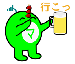 "Bush warbler beans"kun sticker #5874534