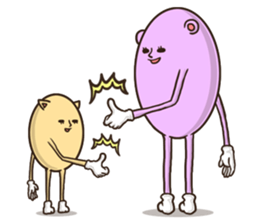 Bear pinky and Cat yellow sticker #5875074