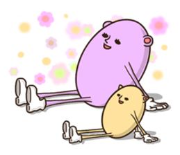 Bear pinky and Cat yellow sticker #5875092