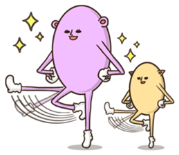 Bear pinky and Cat yellow sticker #5875094