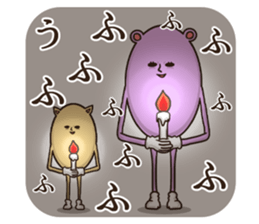 Bear pinky and Cat yellow sticker #5875098