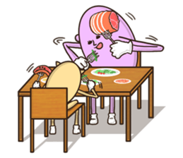 Bear pinky and Cat yellow sticker #5875106