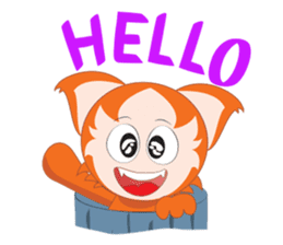 Cats monster fun sticker #5876033