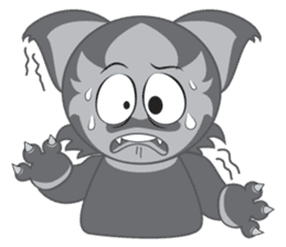 Cats monster fun sticker #5876035