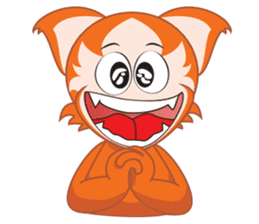 Cats monster fun sticker #5876046