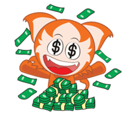 Cats monster fun sticker #5876057