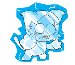 Cats monster fun sticker #5876064