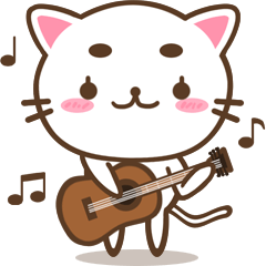 Greetings of eyebrows cat