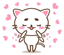 Greetings of eyebrows cat sticker #5876105