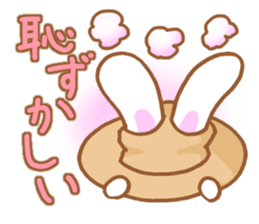 Rabbit and hat sticker #5876117