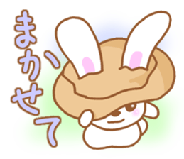 Rabbit and hat sticker #5876120