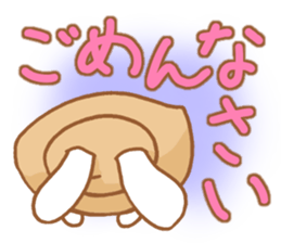 Rabbit and hat sticker #5876124