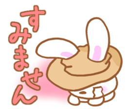 Rabbit and hat sticker #5876125
