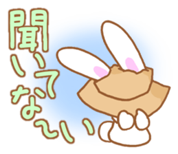 Rabbit and hat sticker #5876141