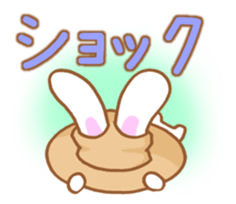 Rabbit and hat sticker #5876155