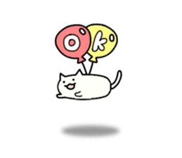 Sticker of flying cat sticker #5876355