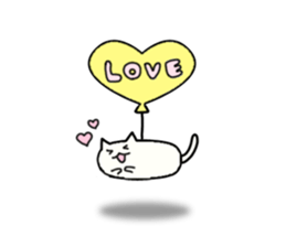 Sticker of flying cat sticker #5876356