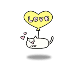 Sticker of flying cat sticker #5876356