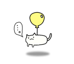 Sticker of flying cat sticker #5876358