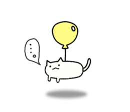 Sticker of flying cat sticker #5876358