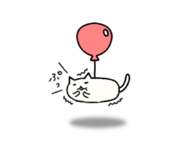 Sticker of flying cat sticker #5876368