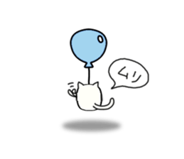 Sticker of flying cat sticker #5876379