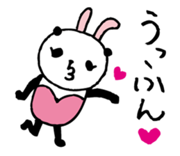 Every day of a panda- bunny - sticker #5876835