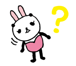 Every day of a panda- bunny - sticker #5876840