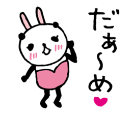 Every day of a panda- bunny - sticker #5876848