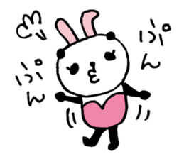 Every day of a panda- bunny - sticker #5876865