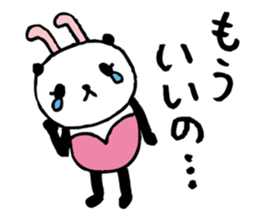 Every day of a panda- bunny - sticker #5876867