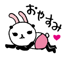 Every day of a panda- bunny - sticker #5876871