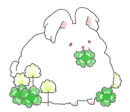 Angora rabbit of the forest of healing sticker #5876872