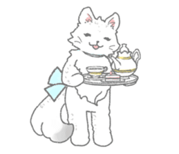 Angora rabbit of the forest of healing sticker #5876877