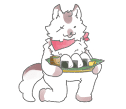 Angora rabbit of the forest of healing sticker #5876878