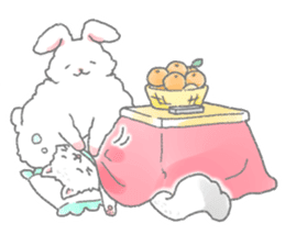 Angora rabbit of the forest of healing sticker #5876881