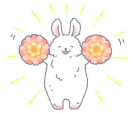 Angora rabbit of the forest of healing sticker #5876885