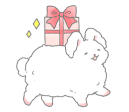 Angora rabbit of the forest of healing sticker #5876887